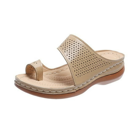 Women PU Leather Toe Thong Sandal Non-slip Peep-Toe Casual Sandals for Shopping Driving Walking 38 Khaki
Women PU Leather Toe Thong Sandal Non-slip Peep-Toe Casual Sandals for Shopping Driving Walking 38 Khaki