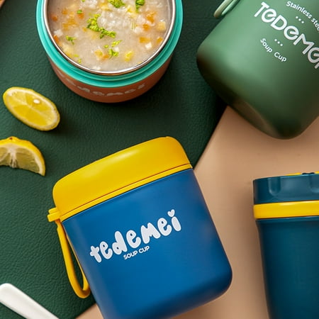 Food Thermos Insulated Container OWNFAD Lunch Thermoses 17.9 /24 oz Stainless Steel Vacuum Insulated Food Jar With Foldable Spoon for Kid Adult School Office Work
Food Thermos Insulated Container OWNFAD Lunch Thermoses 17.9 /24 oz Stainless Steel Vacuum Insulated Food Jar With Foldable Spoon for Kid Adult School Office Work