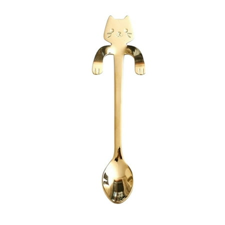 Cute Mini Stainless Steel Kitty Cat Coffee Spoon Stirring Spoon Teaspoon Tea Spoon Dessert Spoon Long Handle Tableware Gold
Cute Mini Stainless Steel Kitty Cat Coffee Spoon Stirring Spoon Teaspoon Tea Spoon Dessert Spoon Long Handle Tableware Gold