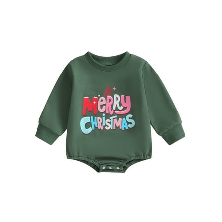 RSRZRCJ Infant Baby Christmas Sweatshirt Jumpsuit CartoonLetter Print Long Sleeve Romper Toddler Clothes
RSRZRCJ Infant Baby Christmas Sweatshirt Jumpsuit CartoonLetter Print Long Sleeve Romper Toddler Clothes
