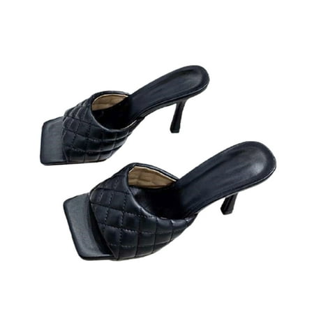 Ladies High Heels Sandals with Square Peep Toe Casual Shoes Summer Beach Supply 40 White
Ladies High Heels Sandals with Square Peep Toe Casual Shoes Summer Beach Supply 40 White