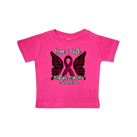 Inktastic Multiple Myeloma Cancer Awareness Hope & Faith with Butterfly Ribbon Gift Baby Boy or Baby Girl T-Shirt
Inktastic Multiple Myeloma Cancer Awareness Hope & Faith with Butterfly Ribbon Gift Baby Boy or Baby Girl T-Shirt