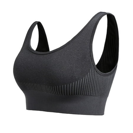 Entyinea Comfortable Bras for Women Seamless Comfortable Sports Bra with Removable Pads Dark Gray S
Entyinea Comfortable Bras for Women Seamless Comfortable Sports Bra with Removable Pads Dark Gray S