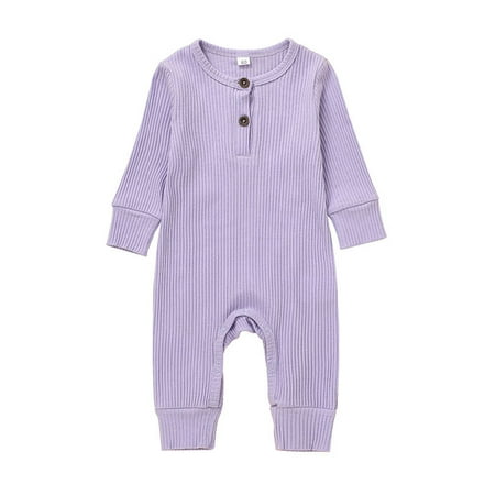 Frontwalk Newborn Casual Crew Neck Bodysuit Buttons Cute Jumpsuit One Piece Travel Playsuit Purple 100cm
Frontwalk Newborn Casual Crew Neck Bodysuit Buttons Cute Jumpsuit One Piece Travel Playsuit Purple 100cm