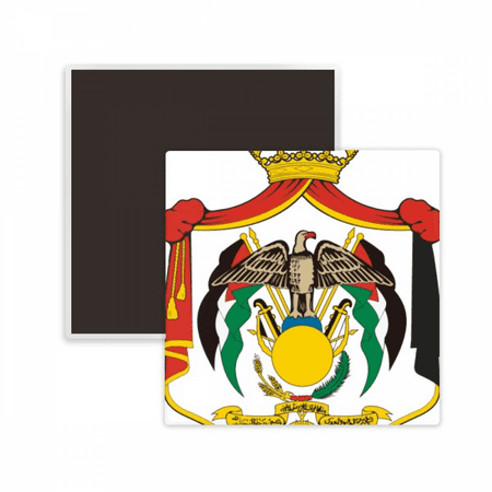 Jordan National Emblem Country Square Ceracs Fridge Magnet Keepsake Memento