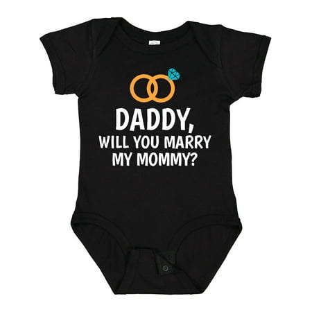 Inktastic Daddy Will You Marry My Mommy with Rings for Proposal Gift Baby Boy or Baby Girl Bodysuit
Inktastic Daddy Will You Marry My Mommy with Rings for Proposal Gift Baby Boy or Baby Girl Bodysuit