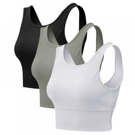 Xmarks Workout Crop Tops for Women Built in Sports Bra - Yoga Gym Running Fitness Ultra-Soft Breathable Workout Tank Underwear(3-Packs)
Xmarks Workout Crop Tops for Women Built in Sports Bra - Yoga Gym Running Fitness Ultra-Soft Breathable Workout Tank Underwear(3-Packs)