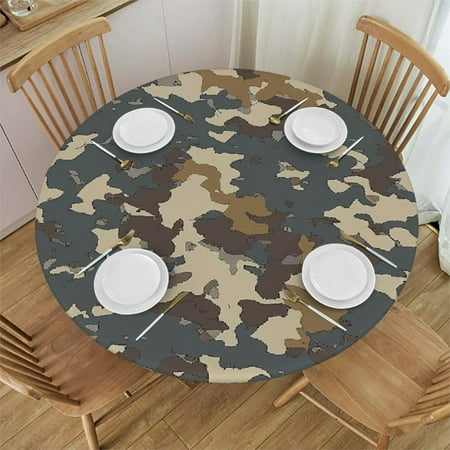 Tllo0ord Beige Purple Blue Camouflage Round Table Cloth Tablecloth with Elastic Edge Fitted Table Cover for Table 46 -50
Tllo0ord Beige Purple Blue Camouflage Round Table Cloth Tablecloth with Elastic Edge Fitted Table Cover for Table 46 -50