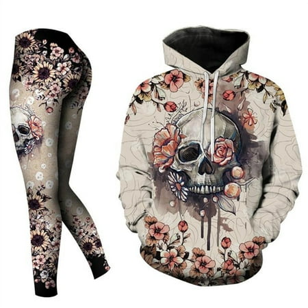 Women s Sweater Pajamas Cool Skull And Flowers Printed Hoodies With Front Pouch For Winter White Outfit XXXL
Women s Sweater Pajamas Cool Skull And Flowers Printed Hoodies With Front Pouch For Winter White Outfit XXXL