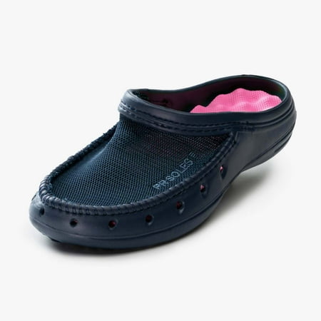 Gone For a Run PR SOLES® Kailua Mesh Slip-On Shoe - Navy & Pink