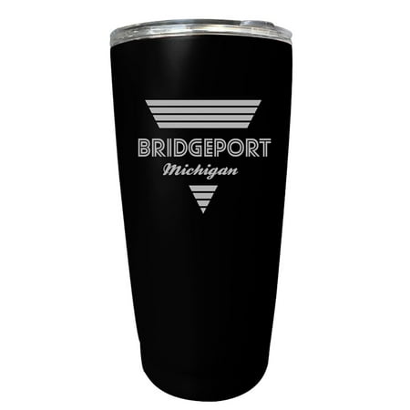 Bridgeport Michigan Souvenir 16 oz Black Stainless Steel Tumbler Retro Design
Bridgeport Michigan Souvenir 16 oz Black Stainless Steel Tumbler Retro Design