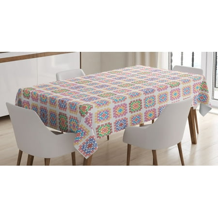Afghan Tablecloth Doodle Style Line Arrangement of Colorful Shapes Hand Drawn Abstract Illustration Rectangular Table Cover for Dining Room Kitchen 60 X 84 Inches Multicolor by Ambesonne
Afghan Tablecloth Doodle Style Line Arrangement of Colorful Shapes Hand Drawn Abstract Illustration Rectangular Table Cover for Dining Room Kitchen 60 X 84 Inches Multicolor by Ambesonne