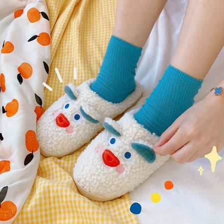 Sheep Lovely Soft Indoor Warm Cotton Slippers Plush Cotton Slippers Female Home Use S A
Sheep Lovely Soft Indoor Warm Cotton Slippers Plush Cotton Slippers Female Home Use S A