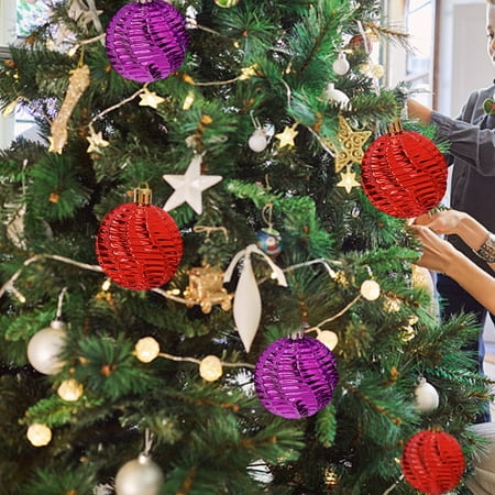 Ayyufe 6Pcs 6cm Christmas Tree Ball Spiral Design Shatterproof Bright Color Lanyard Delicate Scene Layout Reusable Xmas Party Decor Ball Pendant for Festival Decor
Ayyufe 6Pcs 6cm Christmas Tree Ball Spiral Design Shatterproof Bright Color Lanyard Delicate Scene Layout Reusable Xmas Party Decor Ball Pendant for Festival Decor