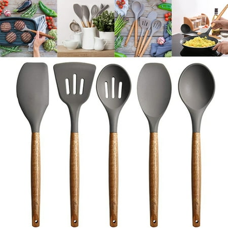 Silicone Cooking Utensils Set of 5 Easy Clean Silicone Cooking Utensils Cooking Utensils for Nonstick Cookware Cookware Set
Silicone Cooking Utensils Set of 5 Easy Clean Silicone Cooking Utensils Cooking Utensils for Nonstick Cookware Cookware Set
