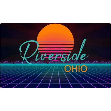 Riverside Ohio 4 X 2.25-Inch Fridge Magnet Retro Neon Design
Riverside Ohio 4 X 2.25-Inch Fridge Magnet Retro Neon Design