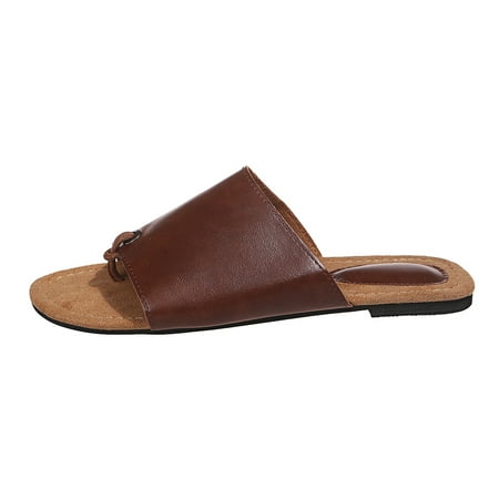 Shpwfbe Slippers For Women Ladies Casual Flip Flop Slip On Leather Slides Flat Shoes House Slippers For Women Womens Slippers
Shpwfbe Slippers For Women Ladies Casual Flip Flop Slip On Leather Slides Flat Shoes House Slippers For Women Womens Slippers