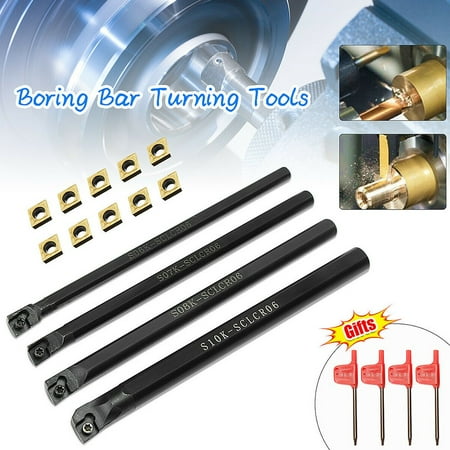 QXKE New 4 Set Shank Metal CNC Lathe Turning Tool Boring Bar With Carbide Inserts
QXKE New 4 Set Shank Metal CNC Lathe Turning Tool Boring Bar With Carbide Inserts