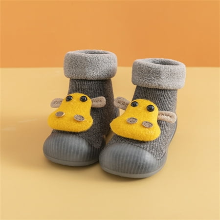 Toddler Kids Baby Boys Girls Shoes First Walkers Thickened Warm Cute Cartoon Animals Antislip Shoes Socks Shoes Prewalker Sneaker Gray 22
Toddler Kids Baby Boys Girls Shoes First Walkers Thickened Warm Cute Cartoon Animals Antislip Shoes Socks Shoes Prewalker Sneaker Gray 22