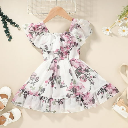 THE WILD Toddler Dress Fashion Ruffled Hemline Flowers Print Square Neck Sleeveless Midi Prom Dress Purple
THE WILD Toddler Dress Fashion Ruffled Hemline Flowers Print Square Neck Sleeveless Midi Prom Dress Purple