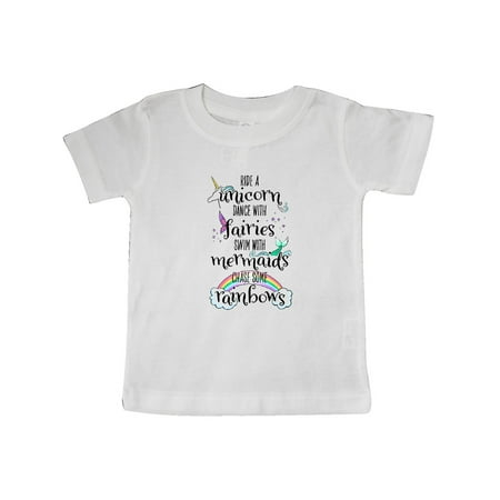 Inktastic Ride a Unicorn Dance with Fairies Swim with Mermaids Gift Baby Boy or Baby Girl T-Shirt
Inktastic Ride a Unicorn Dance with Fairies Swim with Mermaids Gift Baby Boy or Baby Girl T-Shirt