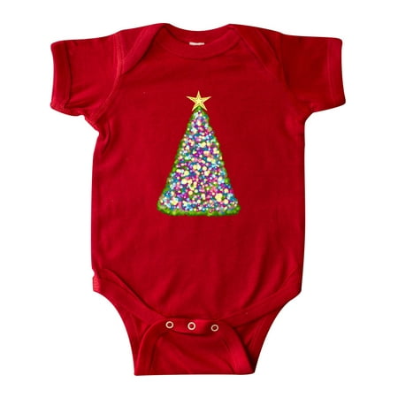 Inktastic Christmas Tree of Lights Gift Baby Boy or Baby Girl Bodysuit
