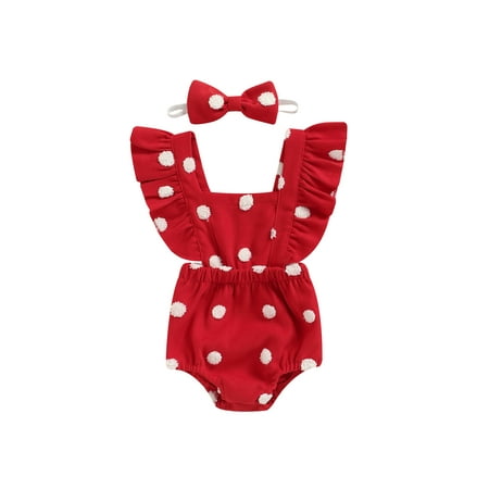 Baby Girls 2Pcs Summer Outfits Fuzzy Dots Pattern Ruffle Sleeve Backless Romper + Headband Set
Baby Girls 2Pcs Summer Outfits Fuzzy Dots Pattern Ruffle Sleeve Backless Romper + Headband Set