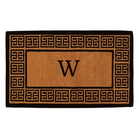 Home & More Olympus Handwoven Monogram Indoor/Outdoor Door Mat