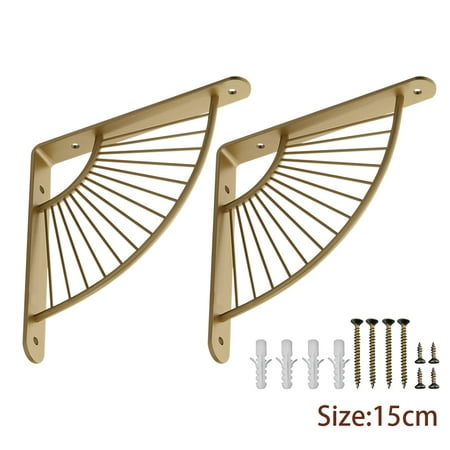 GETHOME 2pcs/set Gold Sector Shelf Brackets Easy Install Home Storage Holder Support
GETHOME 2pcs/set Gold Sector Shelf Brackets Easy Install Home Storage Holder Support