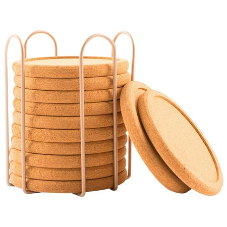 Cork Coasters with Gold Holder Table Rustic Round Cork for Outdoor and Indoors Furniture Protectors Fits for Cup
Cork Coasters with Gold Holder Table Rustic Round Cork for Outdoor and Indoors Furniture Protectors Fits for Cup