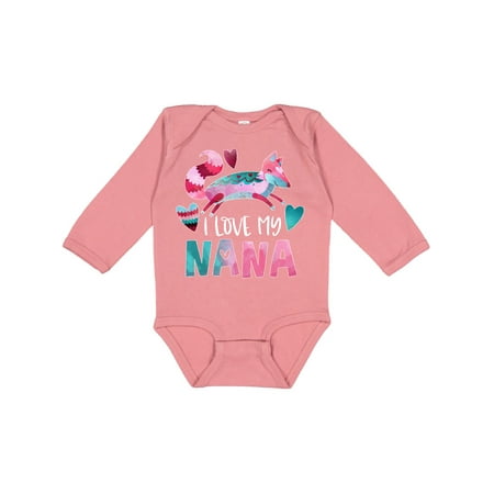 Inktastic I Love My Nana Pink and Blue Fox with Hearts Gift Baby Boy or Baby Girl Long Sleeve Bodysuit
Inktastic I Love My Nana Pink and Blue Fox with Hearts Gift Baby Boy or Baby Girl Long Sleeve Bodysuit