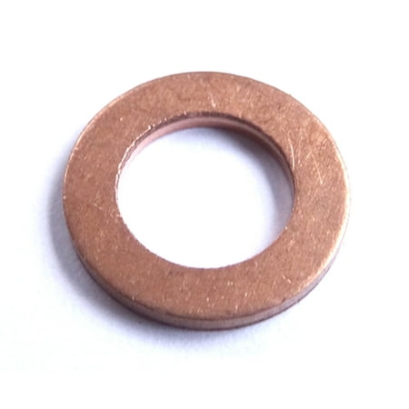 Clipsandfasteners Inc 10 Copper Washer 8mm I.D. 14mm O.D. 1.5mm Thick