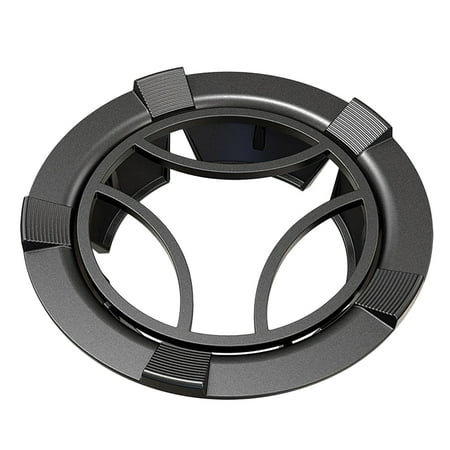 HEMOTON Wok Ring For Gas Stove Cast Iron 4-opening Windproof Gas Stove Ring with Rack