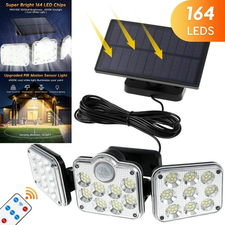 NUOLUX Solar Light 164 LED Solar Lamp with Motion Sensor Outdoor Garden Fence Yard Street Wall Light
NUOLUX Solar Light 164 LED Solar Lamp with Motion Sensor Outdoor Garden Fence Yard Street Wall Light
