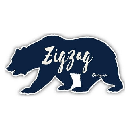 Zigzag Oregon Souvenir 3x1.5-Inch Fridge Magnet Bear Design