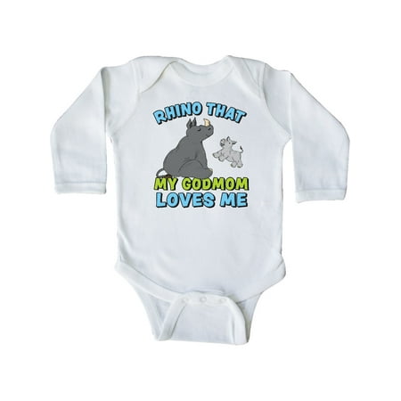 Inktastic Cute Rhinos-Rhino That My Godmom Loves Me Gift Baby Boy or Baby Girl Long Sleeve Bodysuit
Inktastic Cute Rhinos-Rhino That My Godmom Loves Me Gift Baby Boy or Baby Girl Long Sleeve Bodysuit