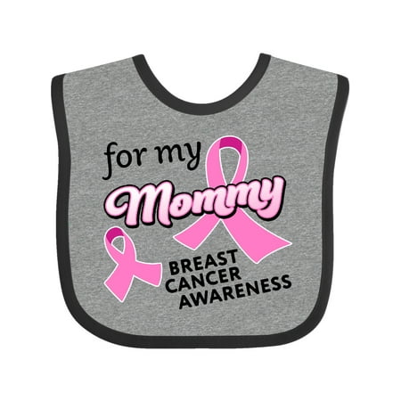 Inktastic For My Mommy - Breast Cancer Awareness Gift Baby Boy or Baby Girl Bib