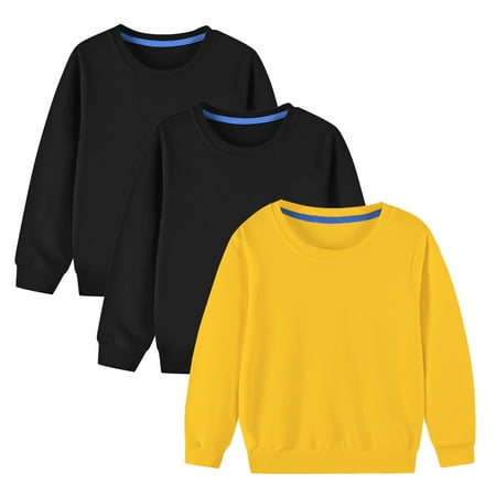 Hipattires Kids Plain Sweatshirts Girls Yellow Cotton Long Sleeve Shirts Fashion Clothes Comfortable Boys Sweatshirts
Hipattires Kids Plain Sweatshirts Girls Yellow Cotton Long Sleeve Shirts Fashion Clothes Comfortable Boys Sweatshirts