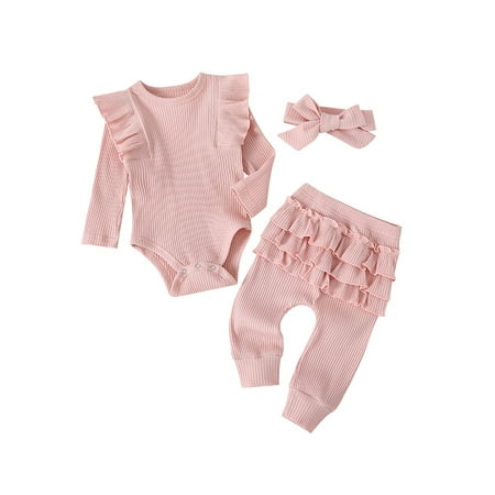 WEARELLAKIDS Baby Newborn Kids Plain Ribbed Long Sleeve Ruffle Romper Bodysuit Tops+Pants+Headband Sets Outfits Casual Loose Winter Warm Loungewear Clothes
WEARELLAKIDS Baby Newborn Kids Plain Ribbed Long Sleeve Ruffle Romper Bodysuit Tops+Pants+Headband Sets Outfits Casual Loose Winter Warm Loungewear Clothes