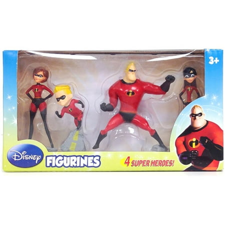 Beverly Hills Teddy Bear Company Incredibles Figure, 4-Pack Multi-Colored