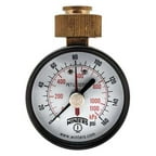 WINTERS PETM213LF Maximum Pointer Water Test Gauge, 2.5 in.