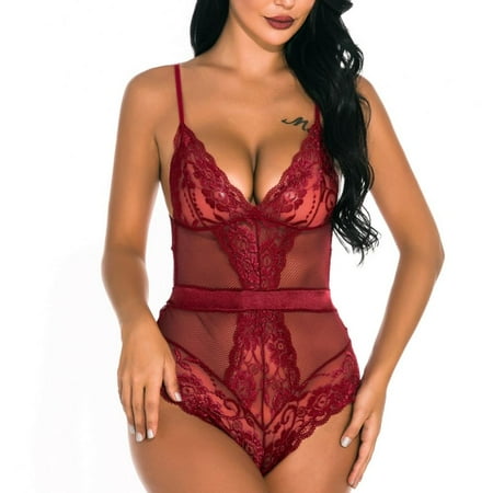 Women Floral Lace Bodysuit Sexy Lingerie One Piece Embroidered Deep V Babydoll Strappy Lingerie
Women Floral Lace Bodysuit Sexy Lingerie One Piece Embroidered Deep V Babydoll Strappy Lingerie