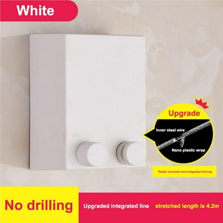 Retractable Wall Clothesline Stainless Steel Heavy Duty Laundry Hanger Drying Rope Indoor Clothes Lines
Retractable Wall Clothesline Stainless Steel Heavy Duty Laundry Hanger Drying Rope Indoor Clothes Lines