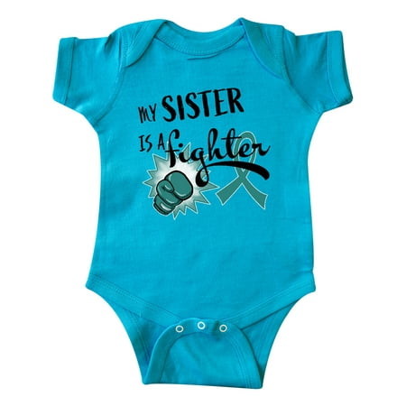 Inktastic Ovarian Cancer Awareness My Sister is a Fighter Gift Baby Boy or Baby Girl Bodysuit
Inktastic Ovarian Cancer Awareness My Sister is a Fighter Gift Baby Boy or Baby Girl Bodysuit