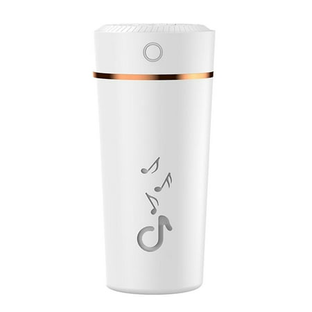 Tabletop Cup Humidifier Mist USB 200ml LED Light White