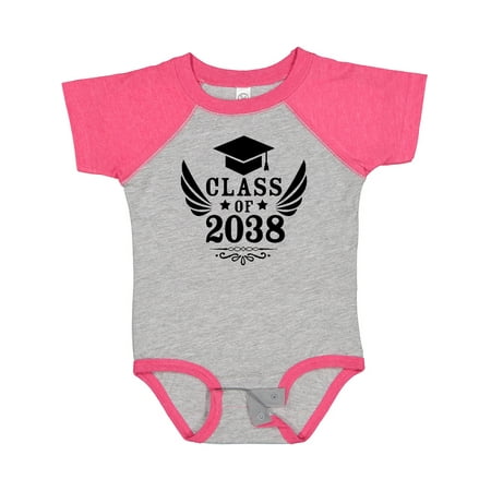 Inktastic Class of 2038 with Graduation Cap and Wings Gift Baby Boy or Baby Girl Bodysuit