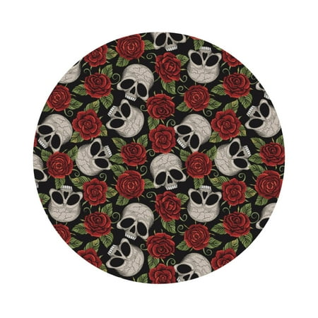 Coaee Red Rose Skull Print Leather Coasters Set of 6 Non-Slip Washable Cup Coasters for Home Office Bar Round Shape
Coaee Red Rose Skull Print Leather Coasters Set of 6 Non-Slip Washable Cup Coasters for Home Office Bar Round Shape