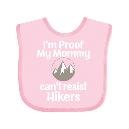 Inktastic Funny Hiker Dad Baby Gift Gift Baby Boy or Baby Girl Bib