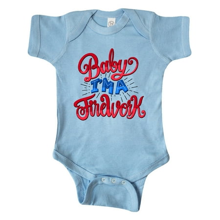 Inktastic Baby Im a Firework Hand Lettered Gift Baby Boy or Baby Girl Bodysuit