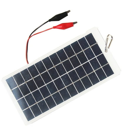 5W 12V Polysilicon Solar Panel Outdoor Portable Waterproof Charging Panel with Clips Can Charge 9-12V Battery
5W 12V Polysilicon Solar Panel Outdoor Portable Waterproof Charging Panel with Clips Can Charge 9-12V Battery